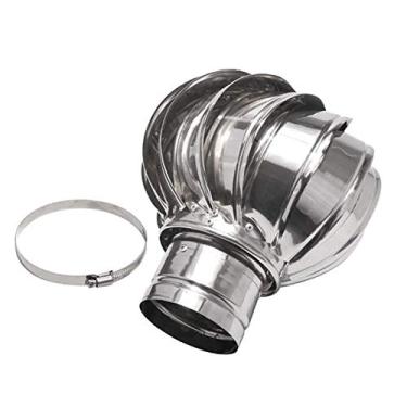 Imagem de Tampa de chaminé de aço inoxidável 304 Ventilador de teto de tufão com tampa de chaminé de substituição à prova de chuva, ventilação de escape, 100 mm