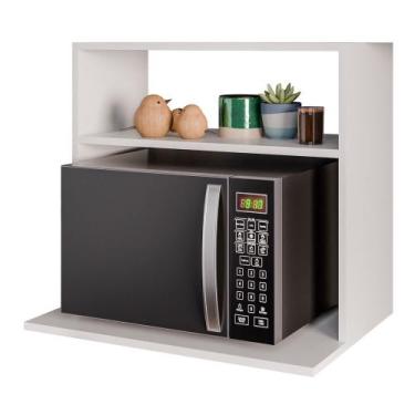Imagem de Suporte Aéreo Multiuso Para Forno Micro-Ondas Luara 60cm Branco - Abma