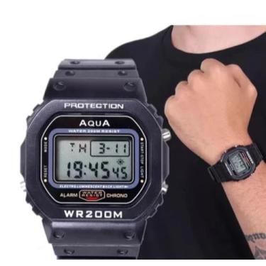 Imagem de Relógio Masculino Digital Áqua A Prova Dagua Clássico Militar - Aqua