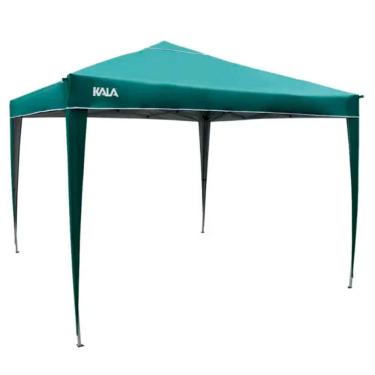 Imagem de Gazebo Dobrável Verde com Pés de Alumínio 3 x 3 metros Kala
