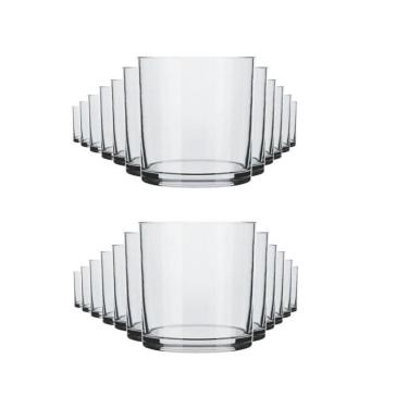 Imagem de Jogo 12 Copos De Whisky Rocks Vidro 300 Ml - Nadir
