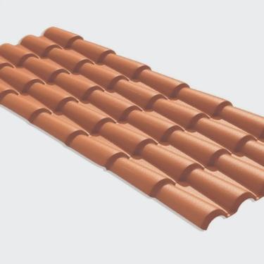 Imagem de Kit com 15 Telhas Pvc Colonial 328x86cm Permatti