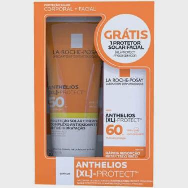 Imagem de Kit la roche posay anthelios xl protect protetor solar corporal FPS50 200ML + protetor facial FPS60