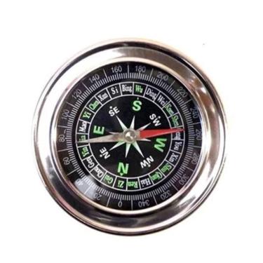 Imagem de Bússola Profissional 7,5Cm Metal Bolso Camping Pesca Trilha