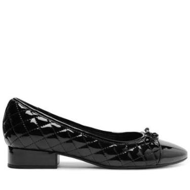 Imagem de Sapato Anacapri Laço Salto Bloco Verniz Preta-Feminino