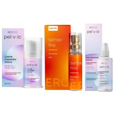 Imagem de Creme Clareador Virilha Deso Íntimo Perfume Sense Fire Atrai - Kalya