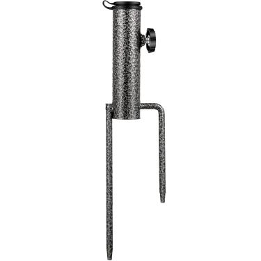 Imagem de Guarda-chuva de aço para pátio, suporte de parafuso de grama de metal com 2 garfos, seguro para uso (1)