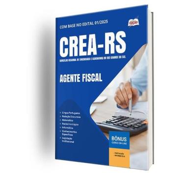 Imagem de Apostila CREA-RS  - Agente Fiscal - Apostilas Opção