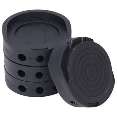 Imagem de 4pcs Máquina de Lavar Tapete de pé, Borracha Anti -vibração Não Deslizamento, para a Perna de Móveis para Casa, Impedindo Arranhões Com Redução de Ruído, para Eletrodomésticos