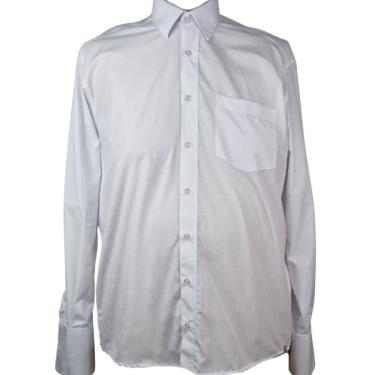 Imagem de Camisa Social Branca Masculina Com Abotoadura ML Zuza Plus Size 8