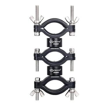 Imagem de LIGHTFE FB367 Suporte de liga de alumínio para lanterna de bicicleta, rotação de 360° ajustável, tamanho grande, suporte de luz de bicicleta durável