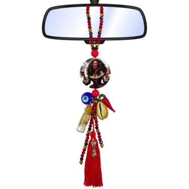 Imagem de Chaveiro Guia Patuá Proteção Pomba Gira Retrovisor Carro - Balaio de S