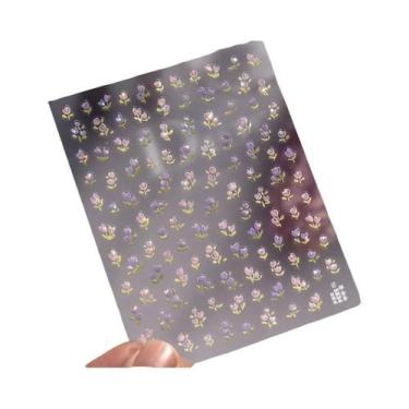 Imagem de Adesivos de Unha Autocolantes - Brilhante Geléia Cristal Estrela Franc