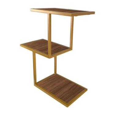 Imagem de Prateleira Nicho Para Decoração de Sala Quarto Canyon - Dourado/villandry