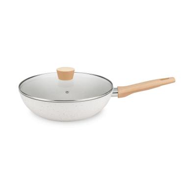 Imagem de Frigideira Wok Com Tampa N28 / 3,5L De Aluminio Forjado Reve