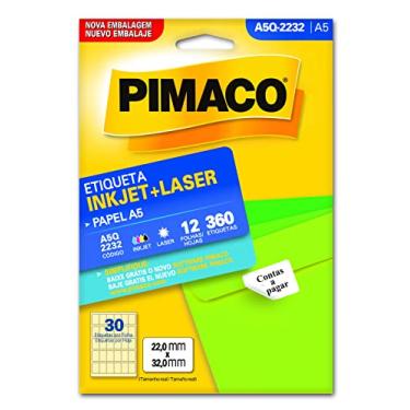 Imagem de Etiqueta Pimaco Laser 360 Un 12 Fls 22X32Mm A5Q-2232 02192