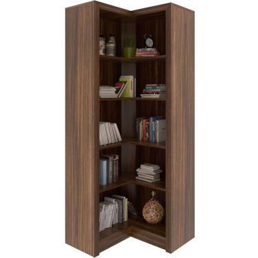 Imagem de Estante Armário de Canto Aberto p/ Escritório 5 Prateleiras