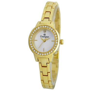 Imagem de Relógio Champion Feminino Analógico Dourado Pequeno Cf25492h