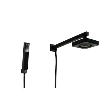 Imagem de Ducha Autolimpante Preto ABS com Ducha Manual 3 Jatos ABS