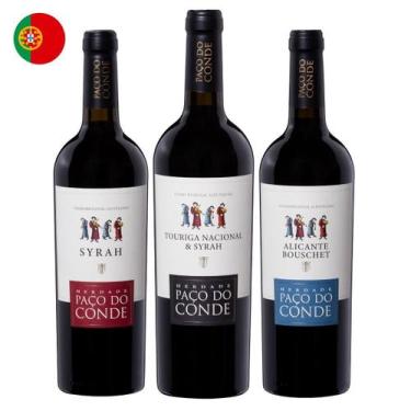 Imagem de Kit com 3 - Vinhos Alentejo Terroir: Syrah, Touriga Nacional e Alicant