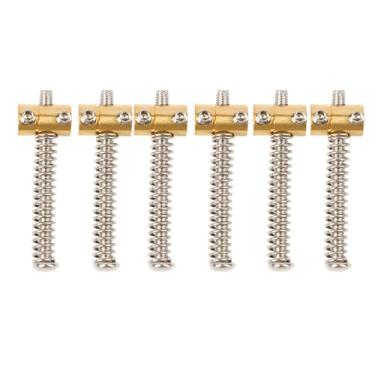 Imagem de Conjunto de Selas de Latão de 6pcs, Peças de Substituição de Guitarra Elétrica de Coleta de Selas de Bronze para TL Tailpiol Telecaster