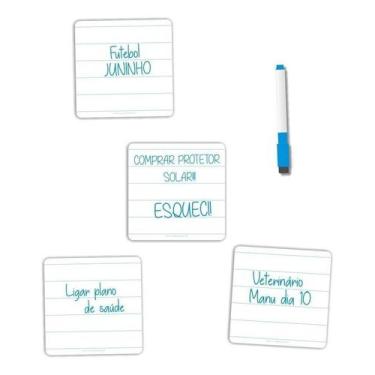 Imagem de Kit 4 Ímãs De Geladeira Planner Porta Recados 04 - Micro Oficina