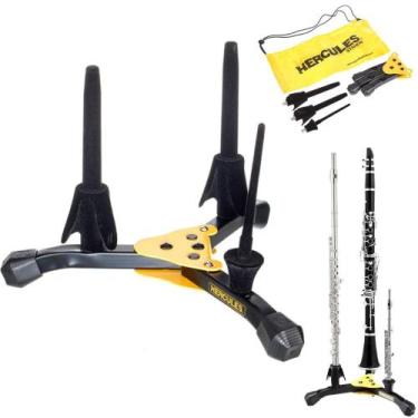 Imagem de Suporte Combinado Profissional para Flauta Transversal Clarinete Flaut
