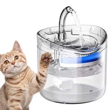 Imagem de Fonte Agua Bebedouro Automatico Animais Estimaçao Usb Silencioso Pet Gato Caes 2 Litros Bomba Hidrataçao Petshop Filtro