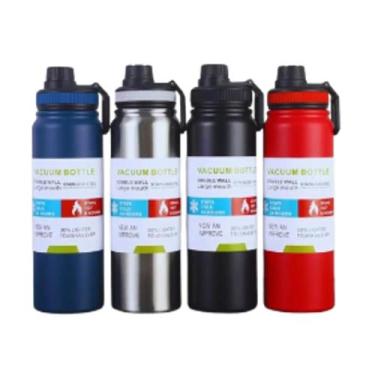 Imagem de Garrafa térmica 800ml inox tampa com bico removível ideal para academi