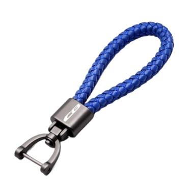 Imagem de jininshengxindianzi Compatible With CB650R CB650F CB500X CB400X CB500F CB400F CB1000R Key Cover Shell Keychain Key Chain Tag Motorcycle Accessories(Keychain Blue)