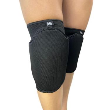 Imagem de Joelheira Volei Futsal Goleiro Seleção Proteção Impacto Kanxa, Preto, 
