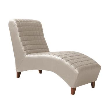 Imagem de Divã Longue Chaise Pés Madeira Freud Zari - Zari Decor, Corano Bege