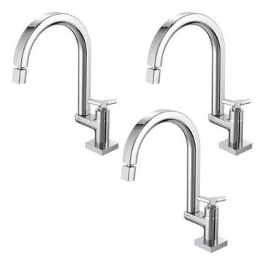 Imagem de Kit 3 Peças Torneira De Cozinha Bica Alta Docolcity 00876706