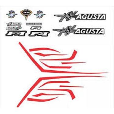 Imagem de Kit Adesivo Compatível Mv Agusta F4 2014 Preta Completo 013 - SPTS
