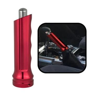 Imagem de Freio de Mão Universal Esportivo Alumínio Vermelho ESTILO BR, Vermelho