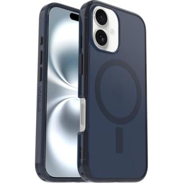 Imagem de OtterBox Capa para iPhone 16 (apenas) - Symmetry Clear Series+ - Jeans azul bebê (azul) - Encaixa-se ao MagSafe - Ultralegre - Bordas elevadas protegem a câmera e a tela - Embalagem sem varejo