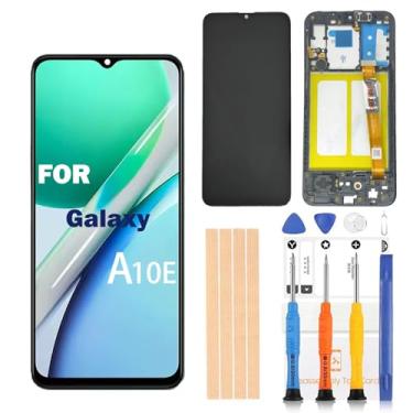 Imagem de Pishzeo Digitalizador LCD original de 5,8 polegadas para Samsung Galaxy A10E substituição de tela SM-A102U1 A102A S102DL Touch Display, conjunto de digitalizador Full HD (SM-A10E Sreen com moldura