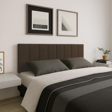 Imagem de Cabeceira Estofada King p/Cama Box – Painel Modular em Veludo Premium – Quarto - Toque Macio Rose