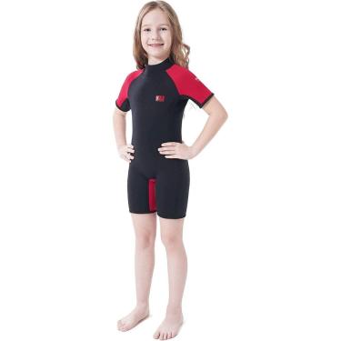 Imagem de Roupa de mergulho Dark Lightning Kids 3/2 mm Neoprene Thermal Shorty