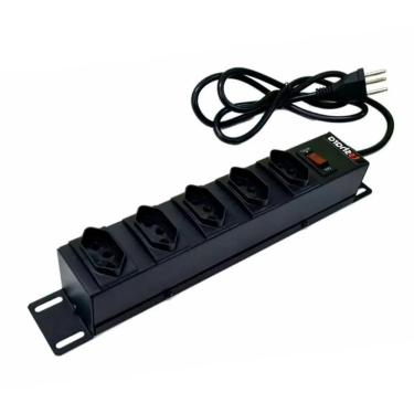 Imagem de Filtro De Linha Ts Shara Pdu Protetor 5 Tomadas - 560 Preto Bivolt