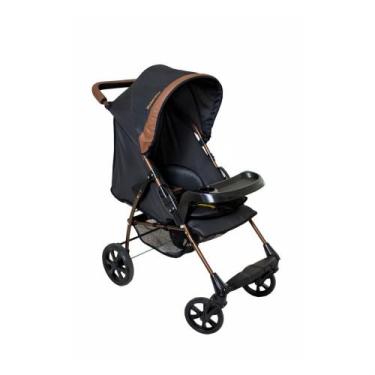 Imagem de Carrinho de Bebê Romano Galzerano, Preto e Cobre