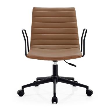 Imagem de Cadeira de Escritório Delta - Preto e Caramelo