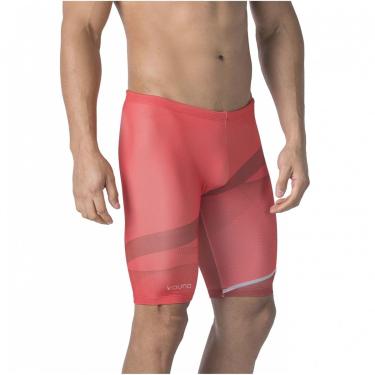 Imagem de BERMUDA DE NATAÇÃO TECH WAVE VERMELHO E MARSALA COM PROTEÇÃO UV 50+ KAUNA-Masculino