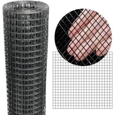 Imagem de Rolo de malha de arame galvanizado revestido de vinil de aço PVC de 30 cm x 3 cm (19 GA), para cercas de galinheiro, tela de tela, cercas de coelho/cobra, cercas de aves, etc.