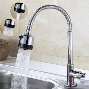 Imagem de Torneira Gourmet Mesa Bancada Flexível Com Ducha Cromada - STARTOOLS
