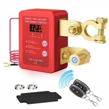 Imagem de Generic Interruptor De Desconexão Bateria Remoto Com Display Voltagem Led, Corte 12 V, Desligamento Automático, Controle Para Carro, Caminhão, Barco