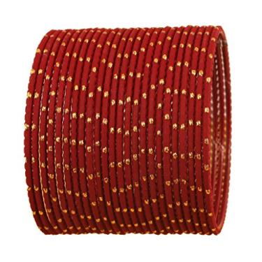 Imagem de Touchstone Nova coleção de pingentes coloridos Bollywood indiano exclusivo dourado esmaltado cor designer pulseiras tamanho grande especial Conjunto de 24 para mulheres.