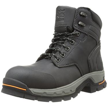 Imagem de Timberland PRO Bota masculina Stockdale GripMax de liga metálica, 15 cm, Microfibra preta, 7