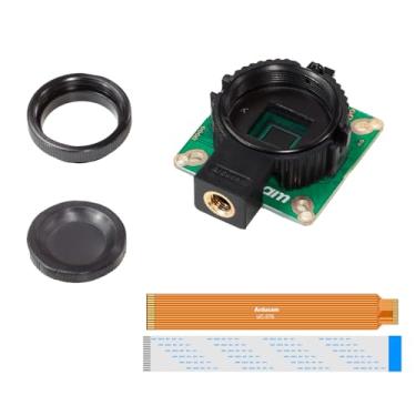 Imagem de UCTRONICS Módulo de câmera Arducam IMX477 de 12,3 MP com suporte de lente C/CS e tripé para Raspberry Pi