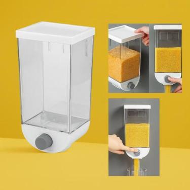 Imagem de Porta Cereal de Parede Hermético 1L Dispenser Alimentos - Yeet
